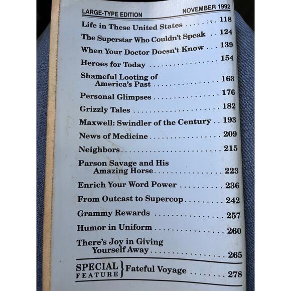 Readers digest, December 1993 large type edition - Picture 4 of 4